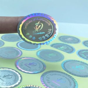 In tem decal bảy màu hologram mẫu 01